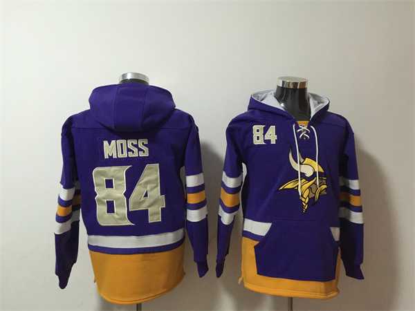 Men's Minnesota Vikings #84 Randy Moss Purple Ageless Must-Have Lace-Up Pullover Hoodie,We sell and wholesale Men's Minnesota Vikings #84 Randy Moss Purple Ageless Must-Have Lace-Up Pullover Hoodie on line form chian!